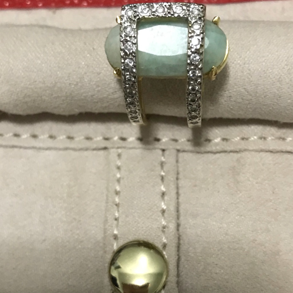 One Of A Kind From Brazil Gold Plated Real Stone One Of A Kind From Brazil Gold Plated Real Stone